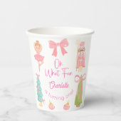 Gobelets En Papier Oh What Fun Pink Nutcracker Birthday (Recto)
