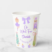 Gobelets En Papier Oh What Fun Purple Nutcracker Birthday (Verso)