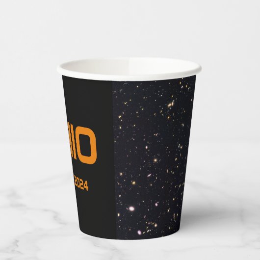Gobelets En Papier Ohio 2024 Total Éclipse Solaire (Gauche)