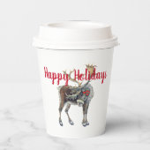 Gobelets En Papier Oie de Noël avec personnalisable (Verso)