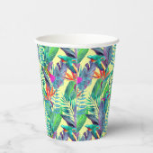 Gobelets En Papier Oiseaux d'aquarelle (Droite)