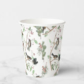 Gobelets En Papier Oiseaux de poulet Baies et Pinecones Aquarelle (Droite)