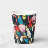 Gobelets En Papier Oiseaux exotiques (Verso)