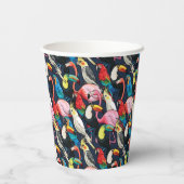Gobelets En Papier Oiseaux exotiques (Verso)