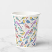 Gobelets En Papier Oiseaux réunis (Recto)