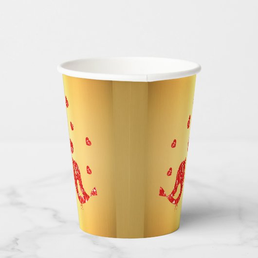 Gobelets En Papier Oiseaux rouges (Droite)