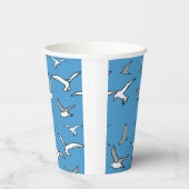 Gobelets En Papier Oiseaux - un vol de mouettes (Droite)