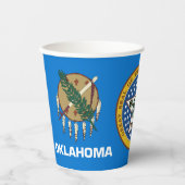 Gobelets En Papier Oklahoman Flag & Seal, Flag of Oklahoma (Recto)