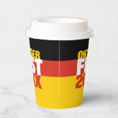 Gobelets En Papier Oktoberfest Octoberfest drapeau allemand (Droite)