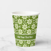 Gobelets En Papier Olive Blossom Repeat (Recto)