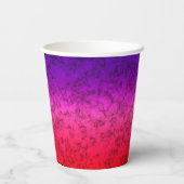 Gobelets En Papier Ombre bleu-rouge (Verso)