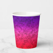 Gobelets En Papier Ombre bleu-rouge (Gauche)