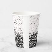 Gobelets En Papier Ombre Gradation noir et blanc (Droite)