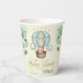 Gobelets En Papier on peut attendre baby shower bear (Verso)