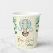 Gobelets En Papier on peut attendre baby shower bear (Recto)