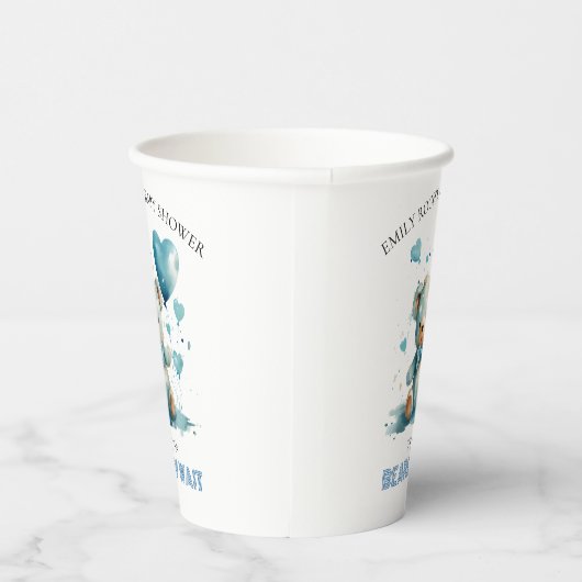 Gobelets En Papier On peut attendre Blue Teddy Bear (Droite)