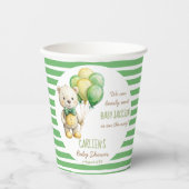 Gobelets En Papier On peut attendre le baby shower d'ours en peluche (Recto)