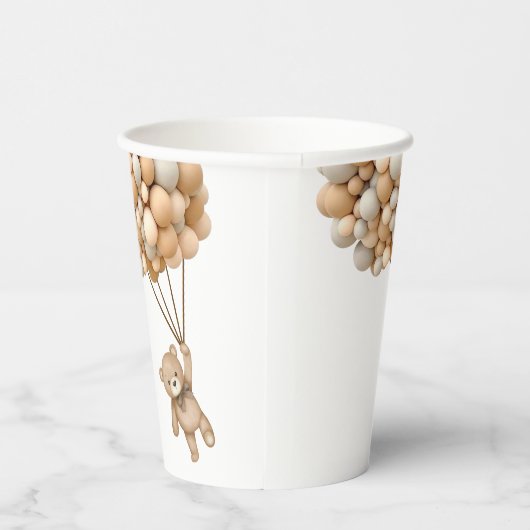 Gobelets En Papier On Peut Attendre Teddy Bear Balloon (Droite)