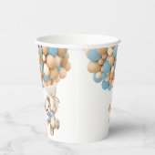 Gobelets En Papier On Peut Attendre Teddy Bear Bleu Balloon (Droite)