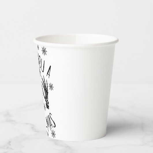 Gobelets En Papier On Vous Rend Un Joyeux Hex-Mas (Gauche)