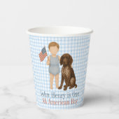 Gobelets En Papier One All American Boy - Dog - Red White & Two (Verso)
