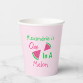Gobelets En Papier One In A Melon 1er Anniversaire (Recto)