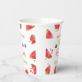 Gobelets En Papier One In A Melon 1er Anniversaire Fête Watermelon (Gauche)