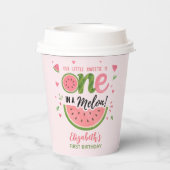 Gobelets En Papier One in a Melon! Birthday Girl Celebration (Verso)