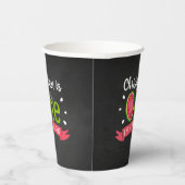 Gobelets En Papier One In A Melon Chalkboard 1er anniversaire (Droite)