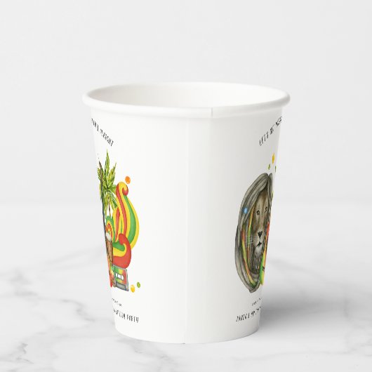 Gobelets En Papier One Love First Birthday Party (Droite)