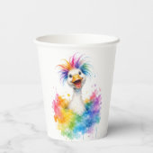 Gobelets En Papier One Silly Goose Rainbow Baby Shower (Verso)