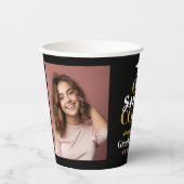 Gobelets En Papier One Smart Cookie - Moderne Graduation 2 Photos (Recto)