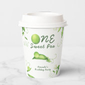 Gobelets En Papier One Sweet Pea First Birthday (Verso)