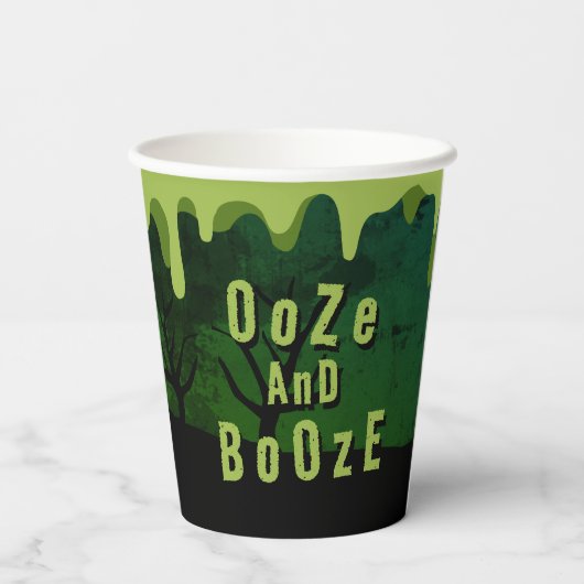 Gobelets En Papier Ooze Et Booze Effrayant Halloween Zombie Crawl (Verso)