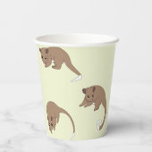 Gobelets En Papier Opossums à queue annelée (Verso)