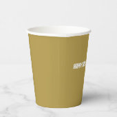 Gobelets En Papier Or de l'anniversaire (Droite)