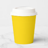 Gobelets En Papier Or Jaune Solide Chaud (Gauche)