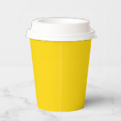 Gobelets En Papier Or Jaune Solide Chaud (Droite)