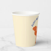 Gobelets En Papier Orange Cartoon Camel fête d'anniversaire Personnal (Droite)