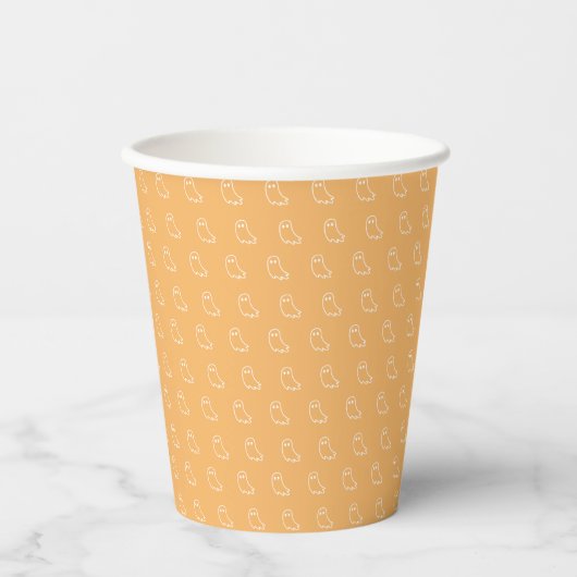 Gobelets en papier orange fantôme (Recto)
