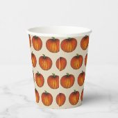 Gobelets En Papier Orange Harvest Citrouille Halloween Thanksgiving F (Droite)