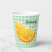 Gobelets En Papier Orange, orange (Recto)