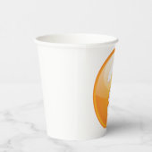 Gobelets En Papier Orange Question Mark Bold Modern Symbol (Droite)