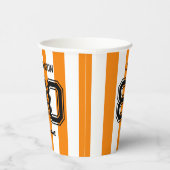Gobelets En Papier Orange Sports Team Custom Name Numéro d'équipe Gam (Droite)