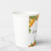 Gobelets En Papier Oranges d'été modernes  Shower de mariage Citrus (Droite)