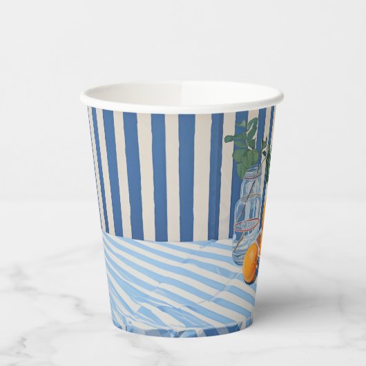 Gobelets En Papier Oranges grecques (Gauche)