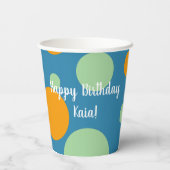 Gobelets En Papier Orca Killer Whale Anniversaire (Verso)