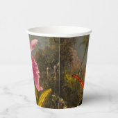 Gobelets En Papier Orchidée avec deux colibris Heade (Droite)