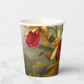 Gobelets En Papier Orchidées et colibri Heade (Gauche)