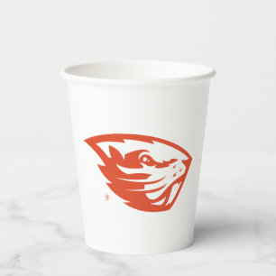 Gobelets En Papier Oregon State Beavers Tête de castor